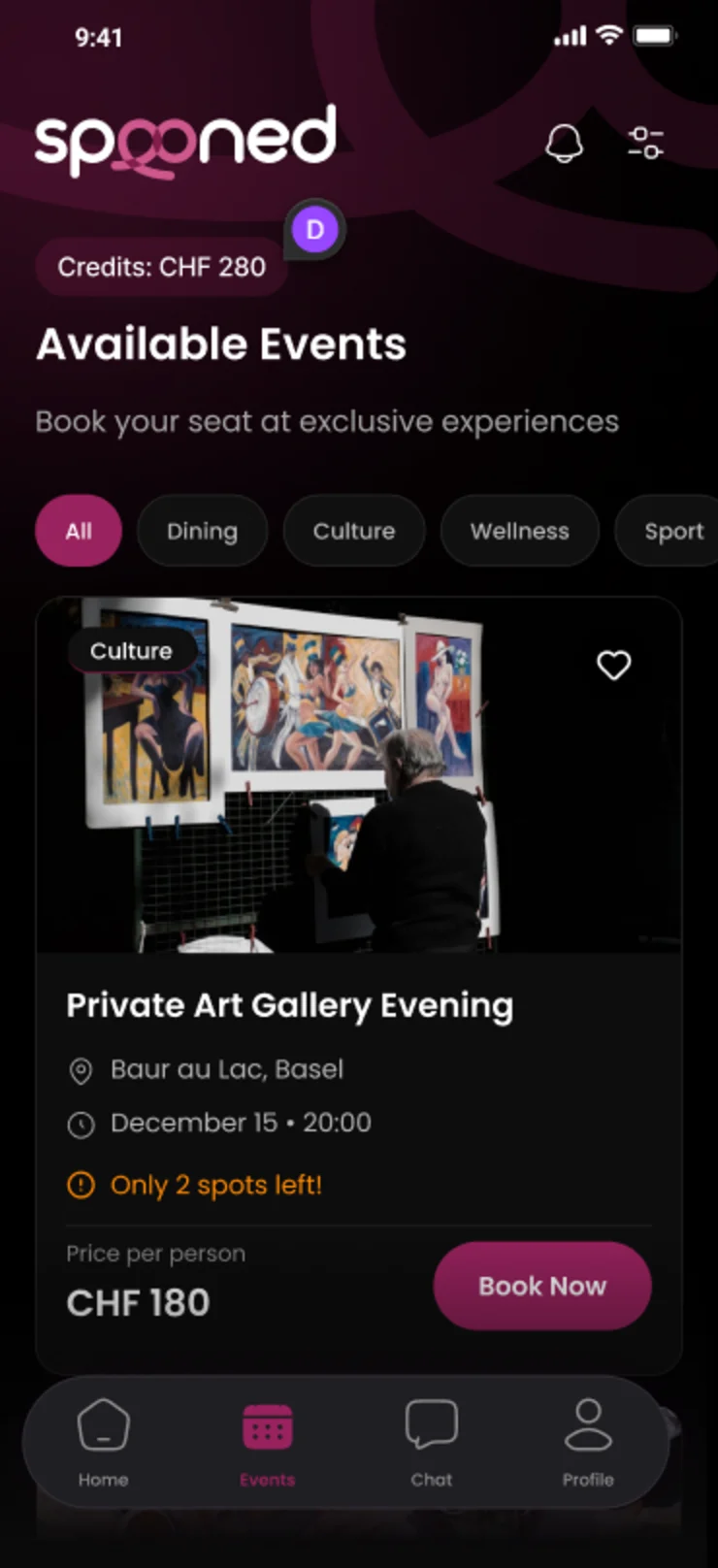 BROWSE · AVAILABLE EVENTS