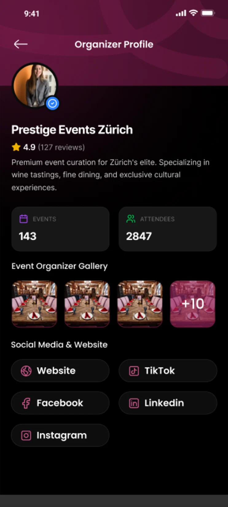 ORGANIZER PROFILE