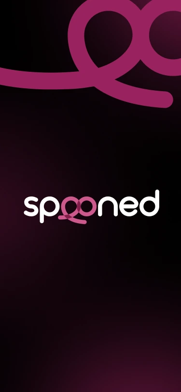 The spooned app welcome screen